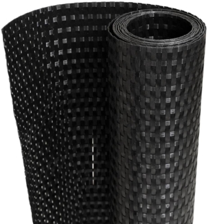 vidaXL Balkon-Sichtschutz Schwarz 300x90 cm Poly Rattan 156296