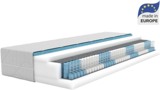 Taschenfederkernmatratze NEUHEIT: Sonet 28, 7 Zonen Matratze 90x200 cm, 140x200 cm & mehr, Älgdröm, 28 cm hoch, (1-tlg), Wendematratze H2/H3/H4, 1000 Federn (bei 100x200 cm), Hypersoftschaum