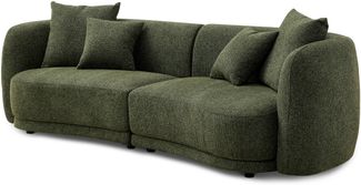 Sofa 2-Sitzer 268x91x80 grün meliert LUCA