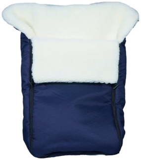 Eichhorn Kinderwagen Fußsack XL Winterfußsack universal (mit Teddyfell (waschbar) und hohem Rückenteil), mit vorgenähten Gurtschlitzen und Rundum-Reißverschluss