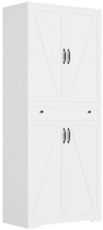 VOWNER Küchenbuffet mit 12 Türfächern, 183 x 72 cm