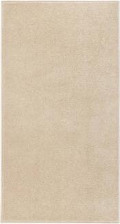 vidaXL Teppich Kurzflor 80x150 cm Beige 340329