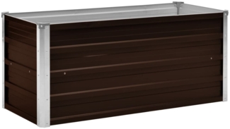 vidaXL Garten-Hochbeet Braun 100 x 40 x 45 cm Verzinkter Stahl 45720