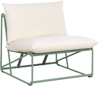 Stuhl mit Sitzkissen PICO Metall Grün