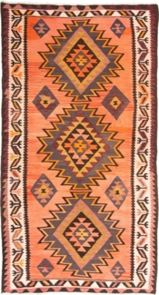 Morgenland Läufer Kelim - Old - 265 x 140 cm - mehrfarbig