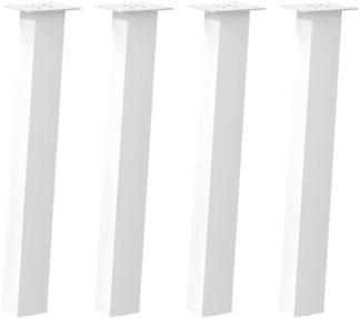 vidaXL Konsolentischbeine 4 Stk. Weiß 72 cm Stahl 4012505