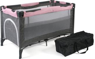 Chic 4 Baby Reisebett Luxus Melange grau-rosa