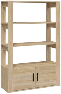 vidaXL Sideboard Sonoma-Eiche 80x30x119,5 cm Holzwerkstoff 819471