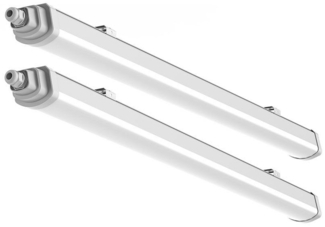 2er Set LED Wannenlampe, 6500K kaltweiß, 2160 Lumen, L 60 cm