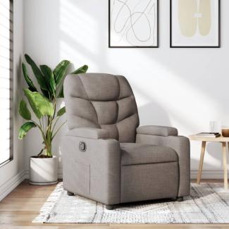 vidaXL Relaxsessel Taupe Stoff 372449