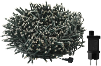 Deko Lichterkette 23 Meter 1000 LED warmweiß 8 Leucht Funktionen Timer