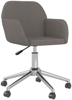 Bürostuhl Drehbar Dunkelgrau Stoff [344727]