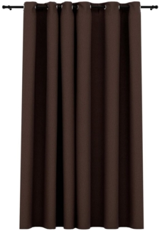 vidaXL Verdunkelungsvorhang mit Ösen Leinenoptik Taupe 290x245 cm 321203