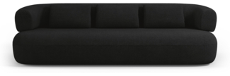 Micadoni Sofa Jenny 4-Sitzer Boucle Schwarz