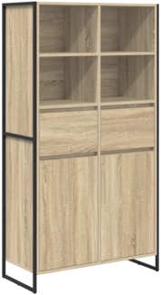 vidaXL Sideboard 2 pcs Sonoma 81 x 36 x 150.5 cm Holzwerkstoff 3403035