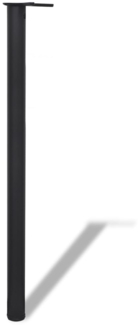 4 höhenverstellbare Tischbeine Schwarz 1100 mm 242141