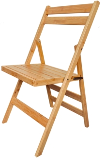 4er Set Bambusholz Klappstuhl - 79 x 44 cm Küchen Stuhl klappbar