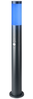RGB LED Stehleuchte, Edelstahl, Bewegungsmelder, H 80 cm