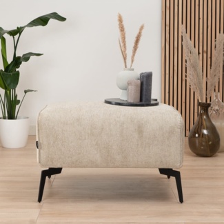 Bronx71 Stoff Hocker Vegas rechteckig taupe