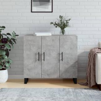 vidaXL Sideboard Betongrau 90x34x80 cm Holzwerkstoff 828136
