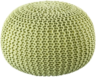 Pouf outdoor ø55cm Sitzpouf Terrasse Pool Garten apfelgrün - lettuce green