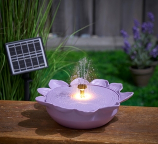 Northpoint Gartenbrunnen Solargartenbrunnen mit LED für Außenbereich