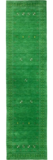 Morgenland Gabbeh Teppich - Loribaft Softy - LuxeWeave - läufer - 300x80 - Grün