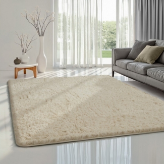 the carpet Teppich Soft Shaggy, rechteckig, Höhe: 35 mm, Flauschiger Hochflor Teppich, Wohnzimmer, Anti-Rutsch Unterseite