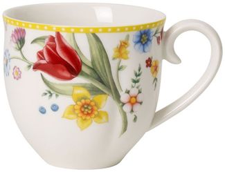 Villeroy & Boch Vorteilset 6 Stück Spring Awakening Henkelbecher Premium Porcelain gelb,grün 1486384860