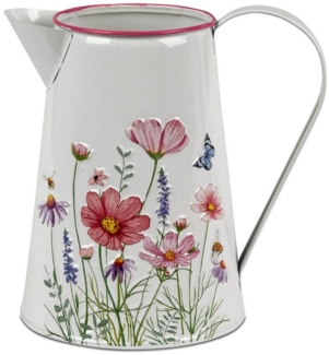 formano Wasserkrug Blumenwiese, Farbe: weiß, Motiv: Blumen