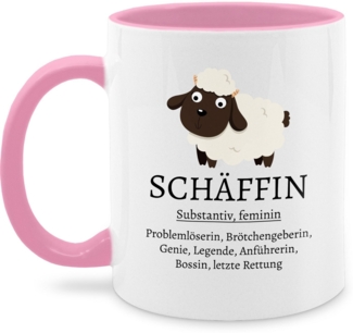 Shirtracer Tasse Schäffin substantiv, Geschenk Chefin, Geschenke Chefin, Geschenk fü, Keramik, Kollegen - Tassen