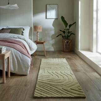 FLAIR RUGS Wollteppich Mesmerise, rechteckig, Höhe: 14 mm, Wollteppich mit Hoch-Tief Effekt