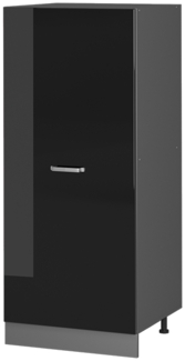 Hochschrank R-Line Schwarz Hochglanz 60 cm Vicco