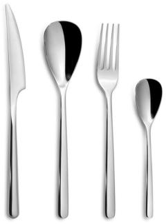 Comas Besteck-Set Canada 24-tlg, Tafelbesteck, Edelstahl, Silberfarben, 6556