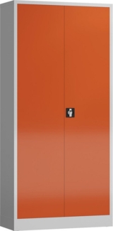 Steelboxx Mehrzweckschrank Aktenschrank Metallschrank 2 Türen 4 Fachböden 194,5 x 92 x 42vm (1-St) Komplett montiert und verschweißt, keine Montage erforderlich