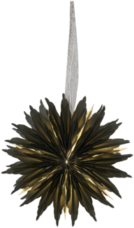 Star – Papierstern Dis Grün 40 cm – stilvoller halbtransparenter Weihnachtsstern für Innen, perfekt für Fenster & Wand