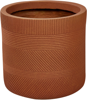 Blumentopf goldbraun rund 31 x 31 x 31 cm VOULA