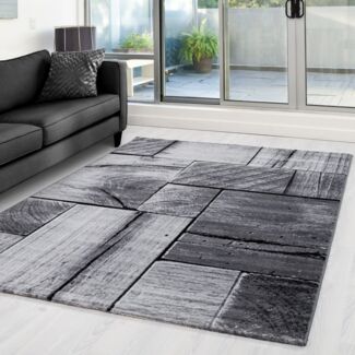 Teppich PARMA BLACK 120 X 170cm Rechteck