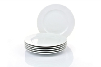 Retsch Arzberg Speiseteller HEIKE WEISS, Teller 25 cm, Set 6-tlg für 6 Personen, rund, Porzellan, (6 St), unser Geschirrklassiker in traditionell runder Form, spülmaschinenfest