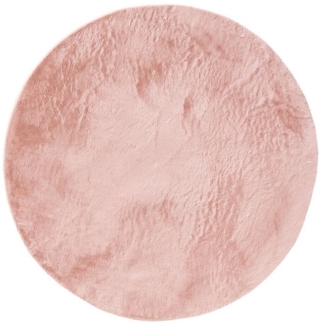 benuta Fellteppich Furry, rund, Höhe: 11 mm, Teppich Wohnzimmer, Esszimmer, Schlafzimmer, Flur, Weich, Rutschfest