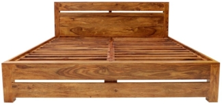Bett Gani 180x200 aus indischem Sheesham-Massivholz