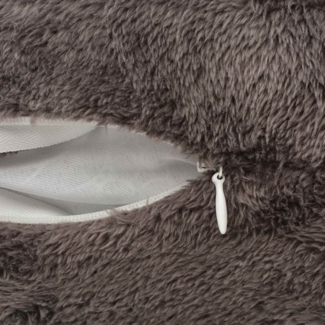 vidaXL Wurfkissen Gestreift mit Kissen 2 pcs Grau 50 x 50 cm Polyester 131872