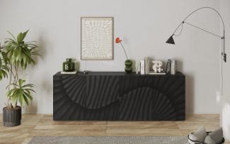 INOSIGN Sideboard Snake Breite 241 cm, moderne Kommode mit 4 Türen, Anrichte mit viel Stauraum, Front mit besonderem Siebdruck