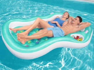 Bestway Double Designer Wasserliege 224x174 cm 3202518
