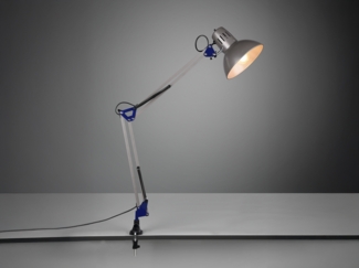 Trio Tajo Klemmleuchte, E27, 40W, IP20, aluminiumfarbig (5029010-47)