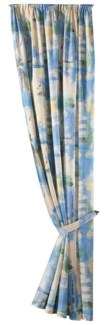 Weckbrodt Vorhang Matteo, Kräuselband (1 St), halbtransparent, Satin, bedruckt, leichte Qualität, mit Raffhalter, Gardine, Store