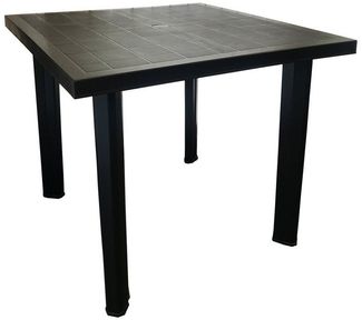 Gartentisch Terrassentisch Outdoor Tisch Anthrazit L80xB75xH72cm