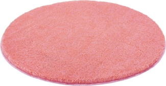 Kleine Wolke Badematte RELAX, Höhe 30 mm, rutschhemmend beschichtet, fußbodenheizungsgeeignet, Polyacryl, rund, Badteppich, Uni Farben, rechteckig, rund & als Set erhältlich