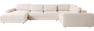 Places of Style Wohnlandschaft Bloomfield, U-Form, mit extra tiefer Sitzfläche, wahlweise mit Sitztiefenverstellung