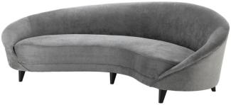 Casa Padrino Designer Sofa Hellgrau 245 x 87 x H. 79 cm - Luxus Hoteleinrichtung